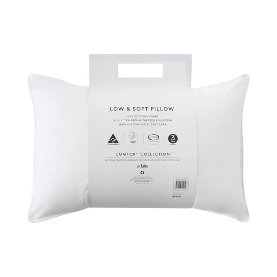 Comfort Collection Low & Soft - Standard Pillow
