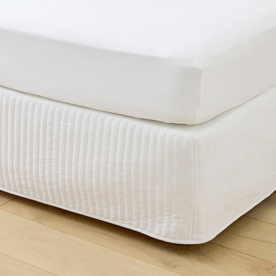 Fresh White Quilted Valance 