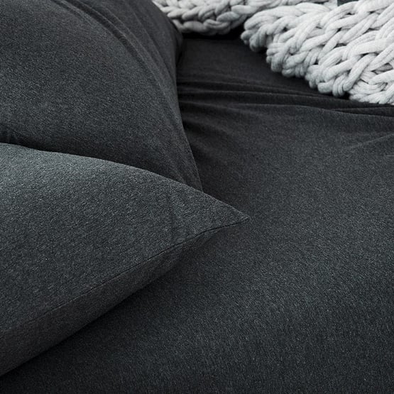 Ultra Soft Jersey Black Marble Sheet Separates