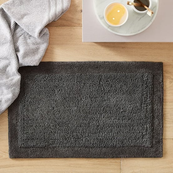 Nicola Coal Combed Cotton Bath Mat Range