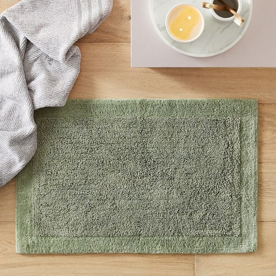 Nicola Eucalyptus Combed Cotton Bath Mat Range