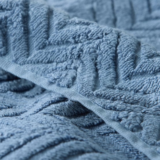 Mimosa Harbour Blue Textured Towel Range