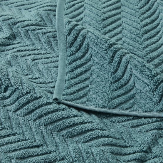 Mimosa Teal Marle Textured Towel Range