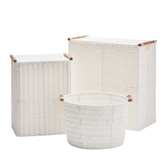 Kendrick White Laundry Baskets