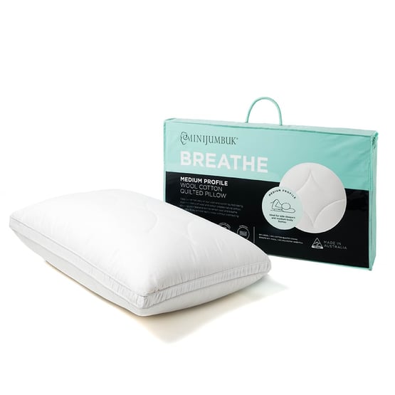 MiniJumbuk Breathe Medium Profile - Standard Pillow