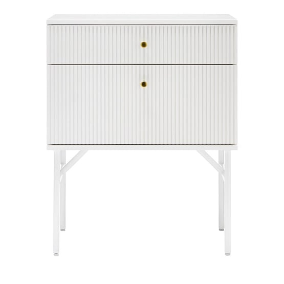 Elliott White Bedside Table