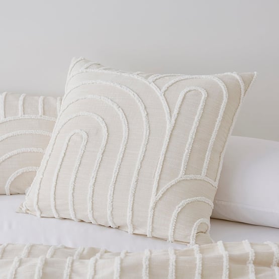 Archie Tufted Macadamia Pillowcases