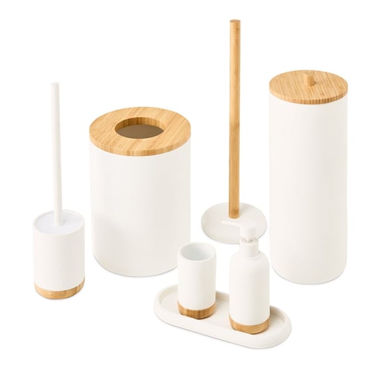 Clayton White Bathroom Accessories