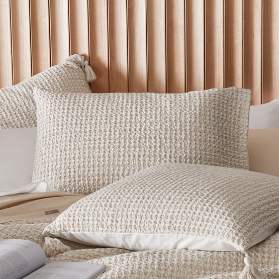 Ren Oatmeal Waffle Pillowcases