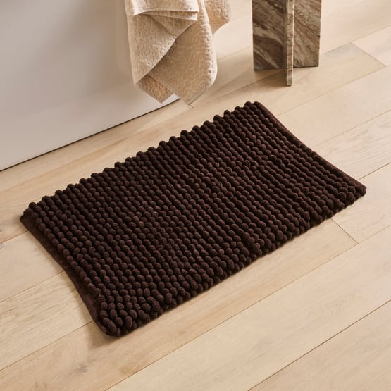 Chunky Bobble Chocolate Bath Mat