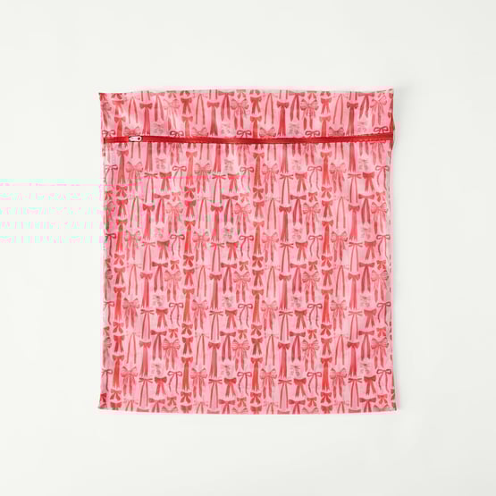 Laundry Pink & Red Summer Bows Wash Bag