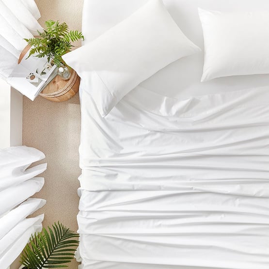 Worlds Softest Cotton White Sheet Set