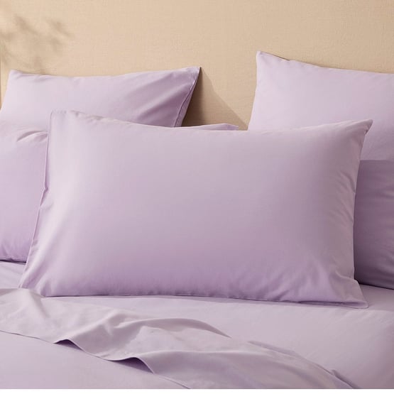 Stonewashed Cotton Lilac Pillowcases