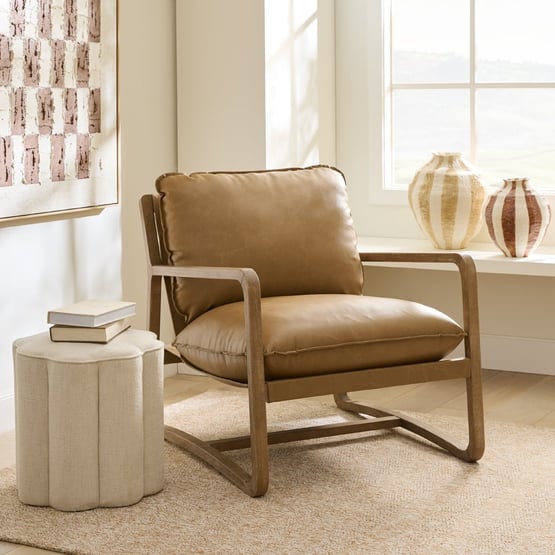 Fresno Tan Sling Chair