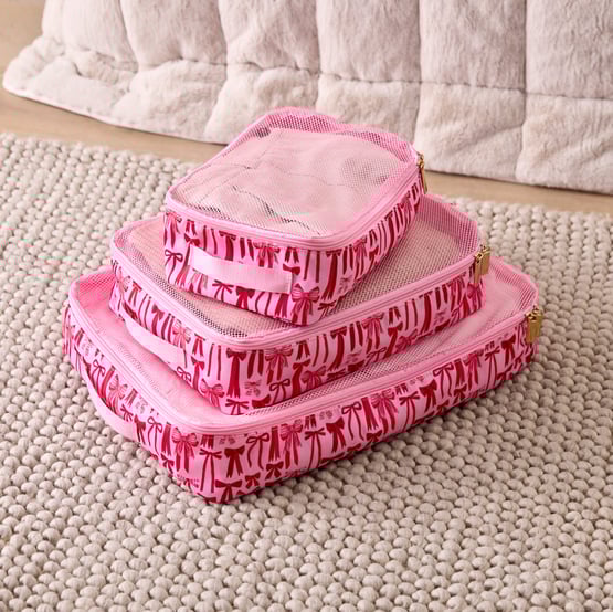 Bow Travel Storage Bags Set of 3