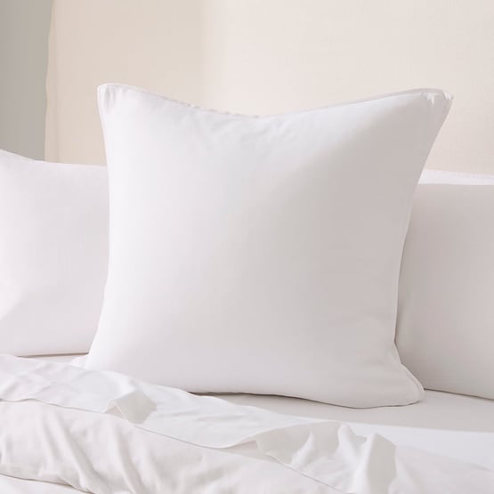 Washed Bamboo Linen White Pillowcases