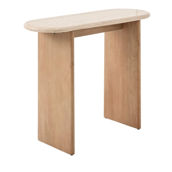 Travertine Chestnut Console