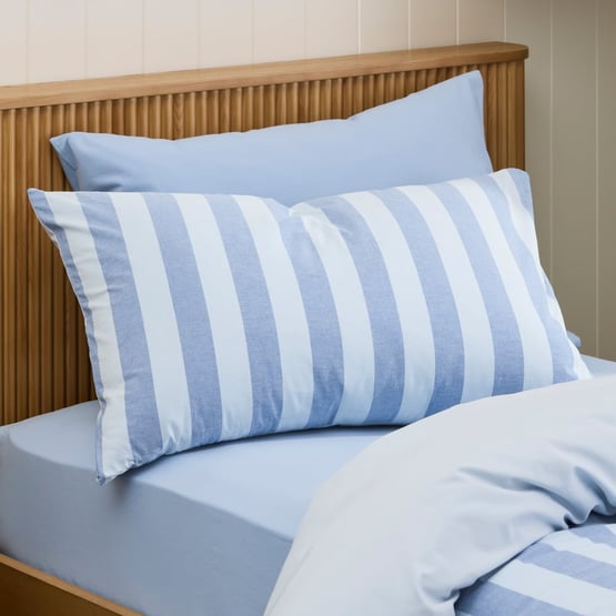 Stonewashed Ocean Stripe Quilt Cover Set