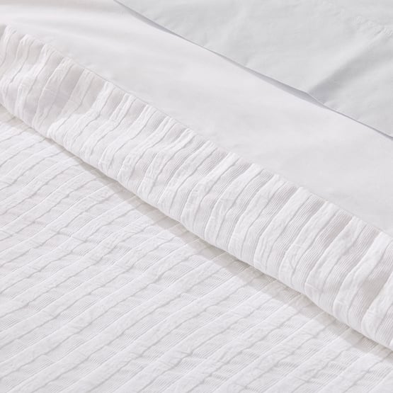 Victoria White Matelasse Quilt Cover Separates