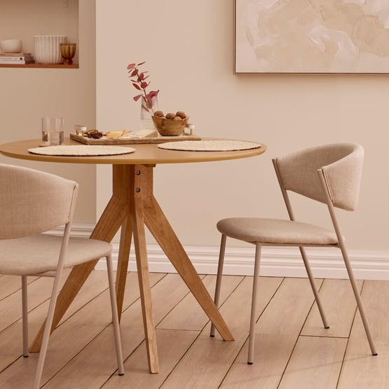 Malone Beige Dining Chair Set of 2