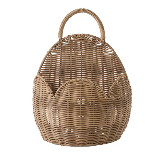 Hanging Scalloped Natural Basket