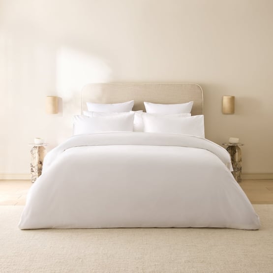 Egyptian Cotton White Quilt Cover Set + Separates