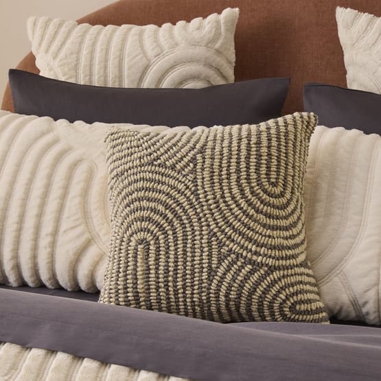 Archie Natural & Grey Cushion