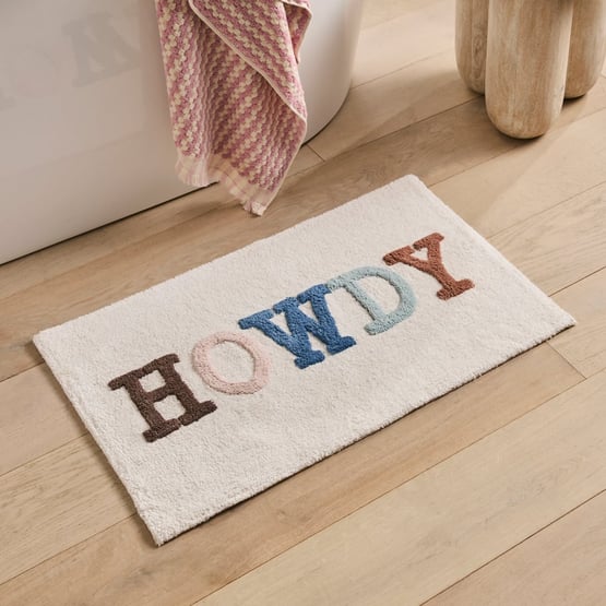 Howdy Natural Multi Bath Mat