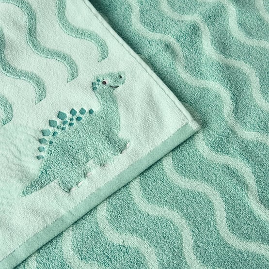 Dino Wonder Green Towel Range