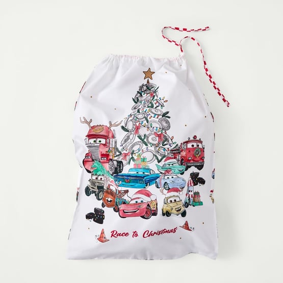 Disney Pixar Cars A Race To Christmas Santa Sack