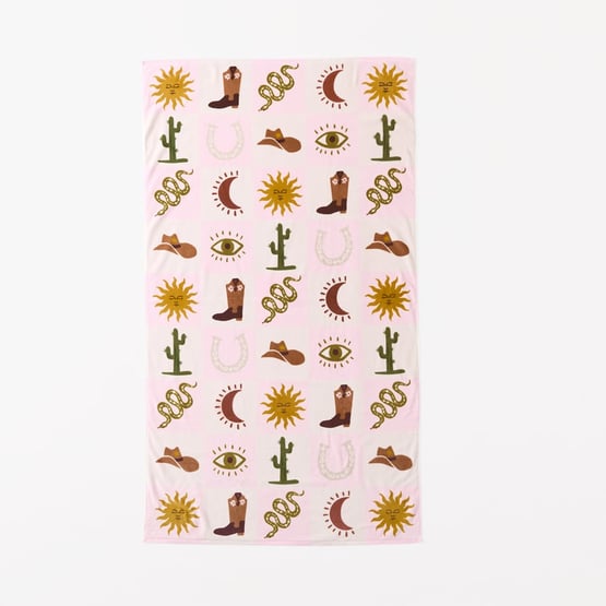 Coastal Cowgirl Luxe Velour Beach Towel