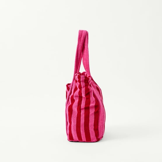 Whitehaven Pink Terry Textured Beach Tote
