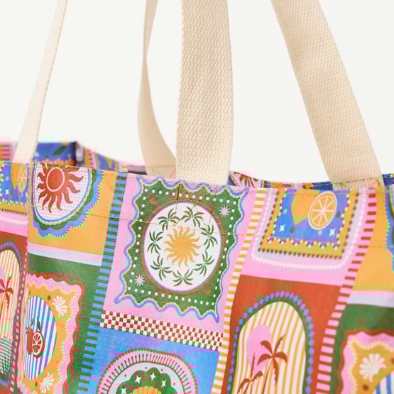 Byron Blue Oversized Beach Tote