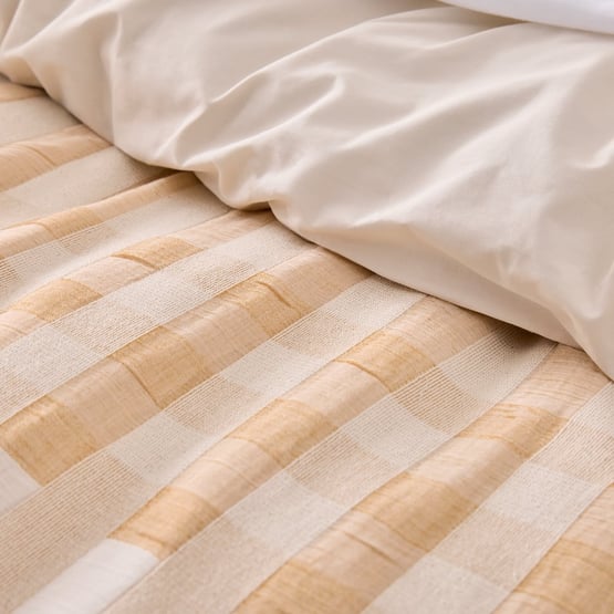 Sica Wheat Check Quilt Cover Set + Separates