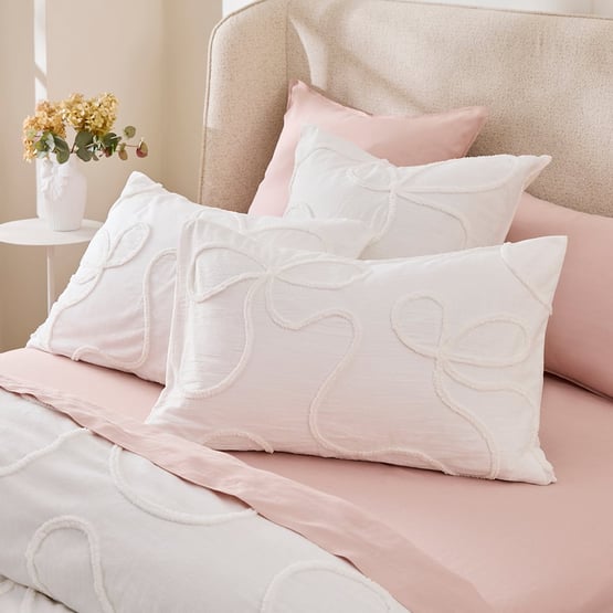 Mia White Tufted Quilt Cover Separates