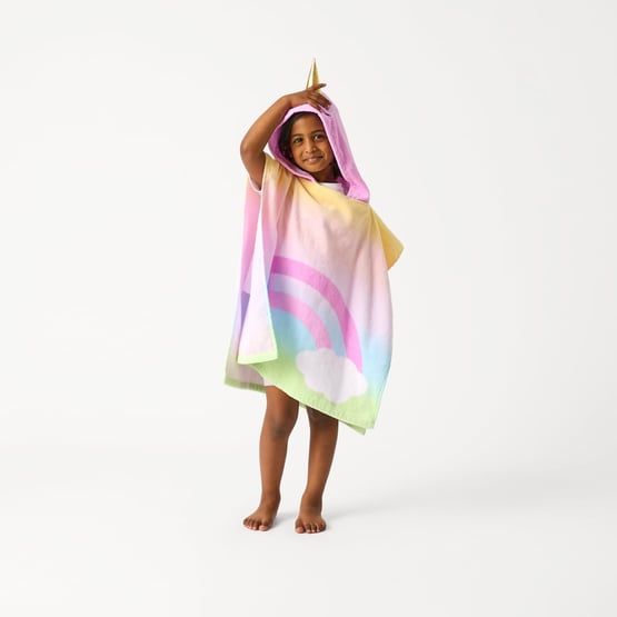Kids Skye Unicorn Beach Hooded Towel