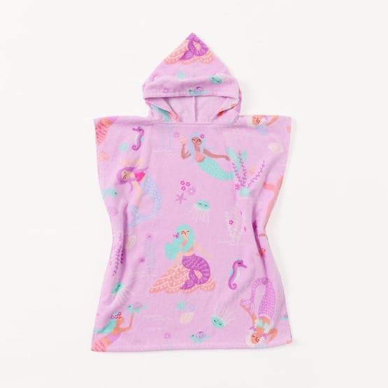 Kids Mermaid Wonder Beach Hooded Towel