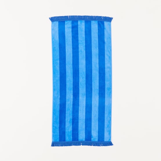 Kids Blue Stripe Beach Towel