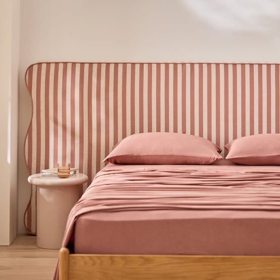 Della Clay Stripe Wide Bedhead