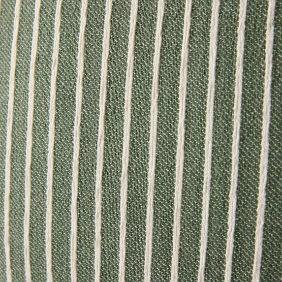Raven Leaf Green Stripe Cushion