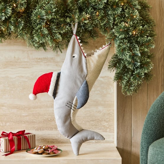 Grey Shark Stocking