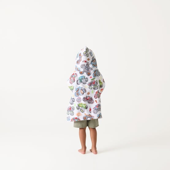 Mattel Hot Wheels Monster Trucks Hooded Beach Towel 