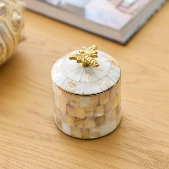 Bee Ivory Trinket Cannister
