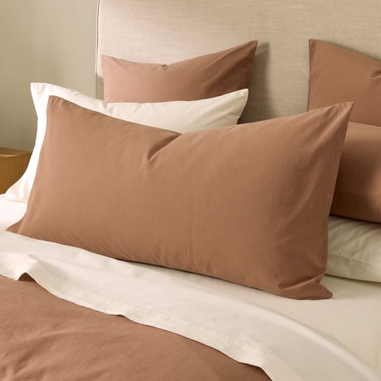 Stonewashed Cotton Fudge Pillowcases