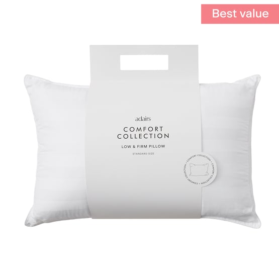 Comfort Collection Low & Firm - Standard Pillow