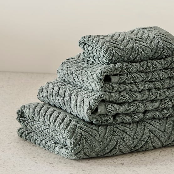 Mimosa Textured Seagrass Towel Range
